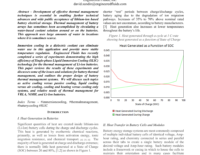 Page from a scholarly article titled 'Thermal Management of Li-Ion Batteries With Immersion Cooling' showing a two-column layout with dense text, a small figure on the right labeled 'Heat Generated as a Function of SOC' and a legend, and publication information at the bottom (IEEE Open Journal of Vehicular Technology).